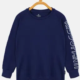 Kiddopanti Kids Navy Printed Full Sleeves Sweatshirt-picture-28