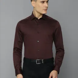 Louis Philippe Gods & Kings Chocolate Brown Cotton Regular Fit Shirt-picture-37