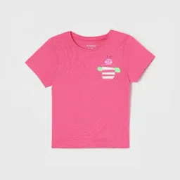 Juniors by Lifestyle Baby Girls Pink Regular Fit T-Shirt-picture-27