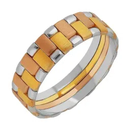 Malabar Gold and Diamonds 18k (750) Rose Gold Ring for Men-picture-30