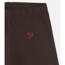 TWIN BIRDS Kids White & Brown Solid Shorts (Pack Of 3) image 5