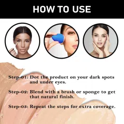 Half N Half Dark Spot Eraser HD Studio Liquid Concealer 01 White Ivory - 12 ml image 5