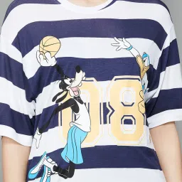 Ginger by Lifestyle Navy & White Printed T-Shirt image 5