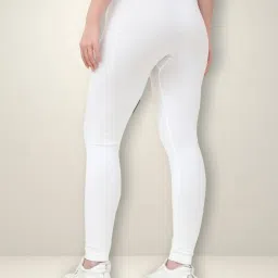 Gracit White & Beige Solid Tights (Pack of 2) image 5