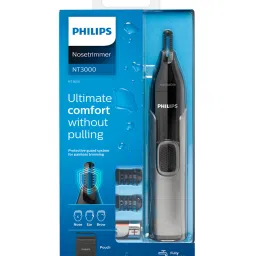 Philips Nose Trimmer NT3650/16 Cordless Nose, Ear & Eyebrow Trimmer (Gray) - Unisex image 5