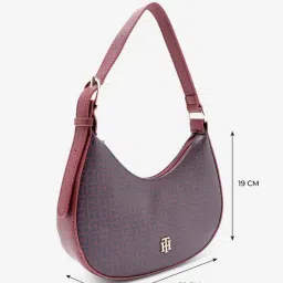 TOMMY HILFIGER Navy & Rouge Logo Hobo Bag image 5