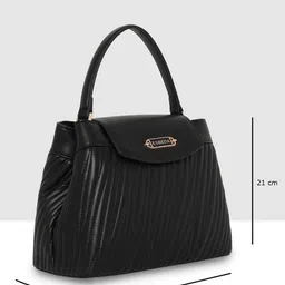 ESBEDA Women Textured Structured Quilted Satchel Bag image 5