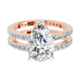 Sparkles Lab Grown Diamond 14k (585) Rose Gold Ring for Women-picture-23