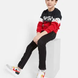 Octave Kids Black Solid Jeans image 5