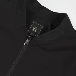 Arrow Sport Black Regular Fit Bomber Jacket image 5