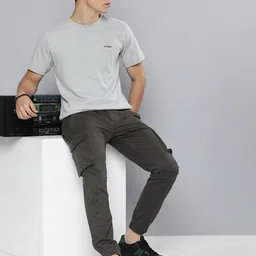 R.Code by The Roadster Life Co. Men Solid T-shirt image 5