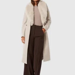 Forever New Mink Marle Blended Slim fit Coat image 5