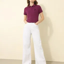 U.S. Polo Assn. Burgundy Cotton Regular Fit Polo T-Shirt image 5