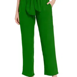 PATRORNA Green High Rise Relaxed Fit Trousers-picture-28