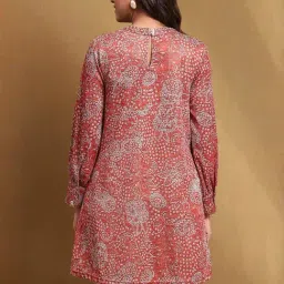 Biba Red Printed Kurti image 2