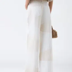 nuon women Nuon by Westside Off-White Colour-Block High-Rise Jeans image 2