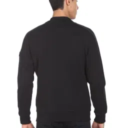 Arrow Newyork Black Cotton Regular Fit Sweatshirt image 2