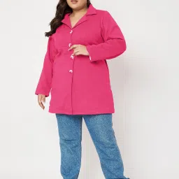 BRINNS Pink Solid Overcoat image 5