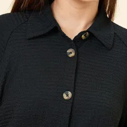 Coolsters by Pantaloons Girls Jet Black Textured Casual Tops & Tees image 5