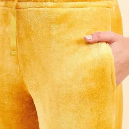 Sweet Dreams Yellow Mid Rise Track Pants image 5