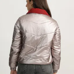 Elle Red Regular Fit Reversible Jacket image 5