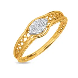 Kisna Diamond & Gold Jewellery Pea 14k (585) Diamond & Gold Ring For Women-picture-30