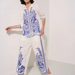 Akkriti By Pantaloons Blue Regular Fit Printed Tunic image 5