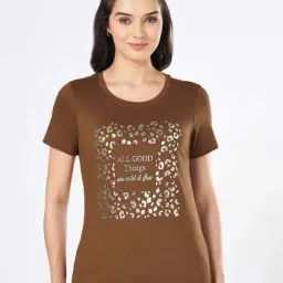Honey by Pantaloons Brown Cotton Printed Top-picture-17