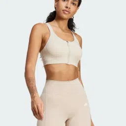 Adidas Beige Tight Fit Sports Bra-image-53