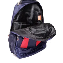 Swiss Eagle Unisex Navy Blue Solid Backpack image 5