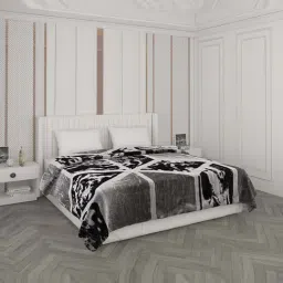 Monte Carlo Grey Polyester 850 GSM Winter Blanket-picture-12