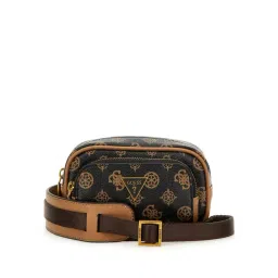 GUESS Brown PEONY Printed Medium Cross Body Bag-picture-13
