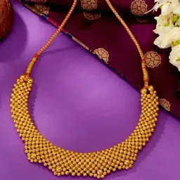 P.N.Gadgil Jewellers Mahalakshmi Yellow Gold Thushi Necklace For Women-picture-19
