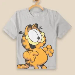 Kidsville Grey & Yellow Cotton Printed Minions T-Shirt-image-86