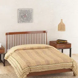 Fabindia Home Karwan Rust 75 TC Cotton Single Quilt-image-44