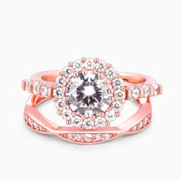 GIVA 925 Sterling Silver Rose Gold Rings for Women-image-99