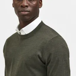 Selected Homme Forest Night Regular Fit Self Pattern Sweatshirt image 5