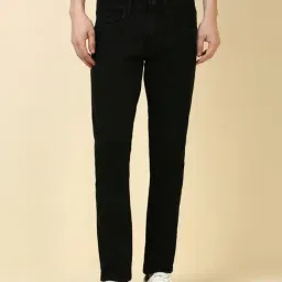 Allen Solly Black Cotton Slim Fit Jeans-picture-30