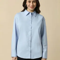 Allen Solly Blue Regular Fit Shirt-picture-25