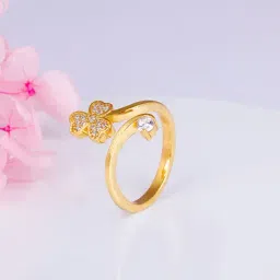 GIVA 925 Sterling Silver Golden Ring for Women-image-69