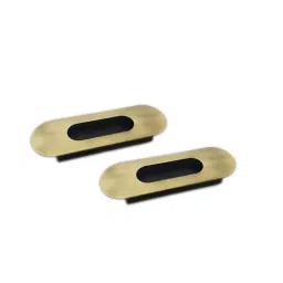 Aquieen Sliding Handle 96 mm Aluminium Chrome, AQN 595 (Pack of 2) image 2