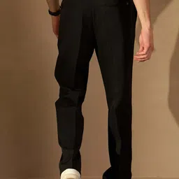 DENNISON Men Baggy Fit Pleated Trousers image 3