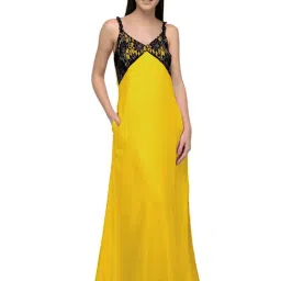 PATRORNA Mustard Lace Nighty-image-16