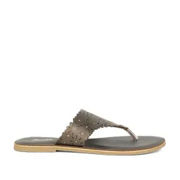 Bata Women's Grey Thong Sandals-image-78