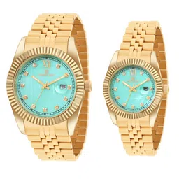 D'SIGNER Unisex Mother of Pearl Dial & Stainless Steel Bracelet Style Straps Analogue Watch-picture-35