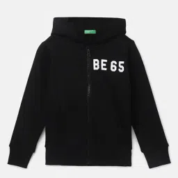 United Colors of Benetton Kids Boy's Regular Fit Hooded Neck Printed Sweatshirt-picture-23