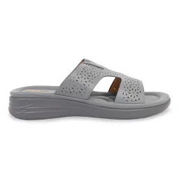 ROCIA By Regal Green Women Laser Cut Comfort Sandals image 3