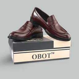 Obot Men Leather Formal Shoes image 4