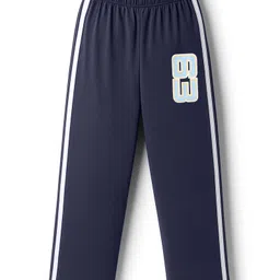 Taeko Single Jersey Knit Full Length Track Pant With Number Print - Navy Blue-picture-31