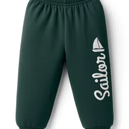 Tango Knit Full Length Fleece Pant With Sailor Print - Dark Green-picture-33